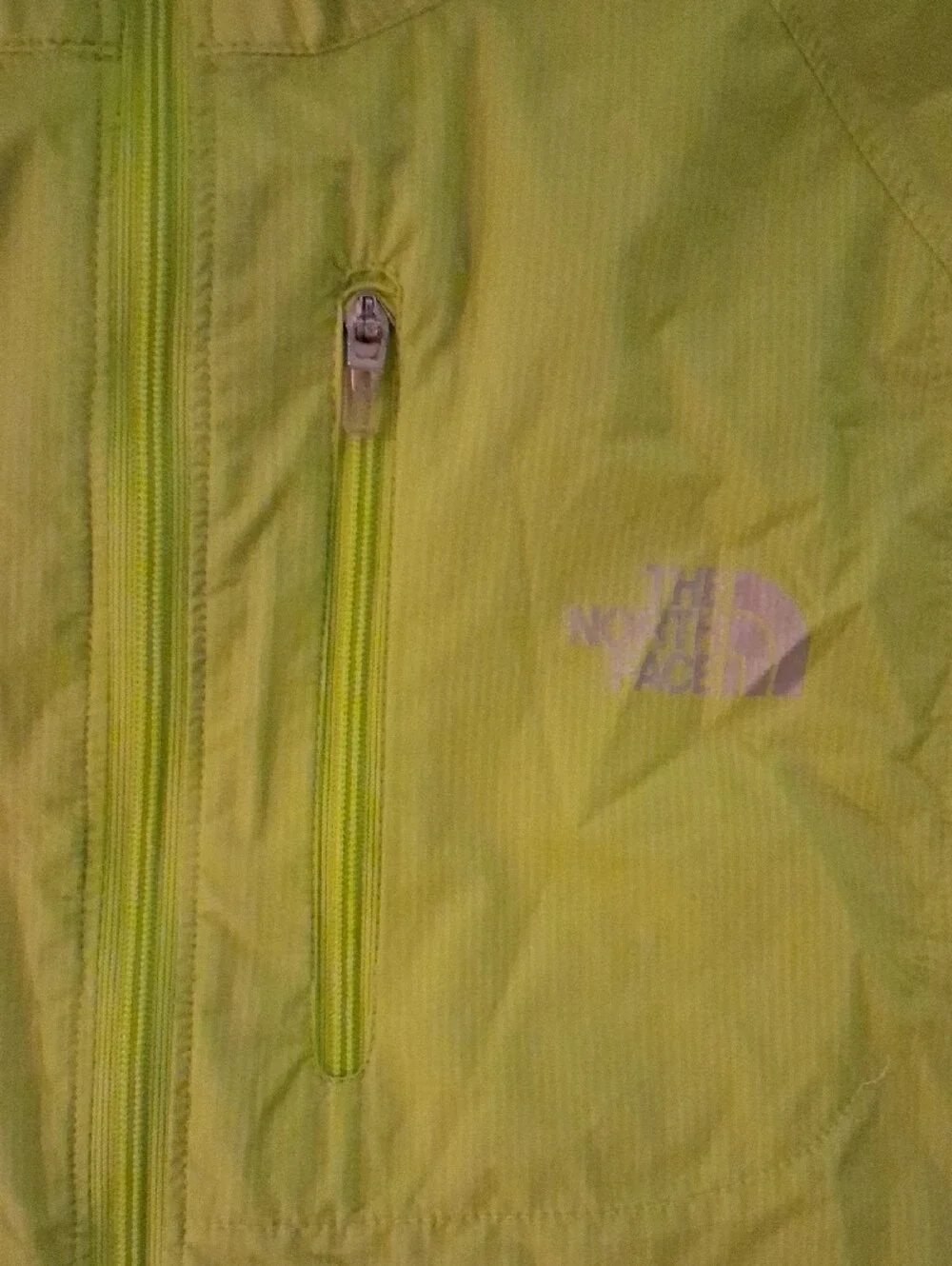 The North Face Men's High-Visibility Lime Green Windbreaker